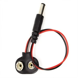 5.5mm x 2.1mm 9V Battery Power Cable Holder Plug to DC Jack Connector Lead Wire - Picture 1 of 5