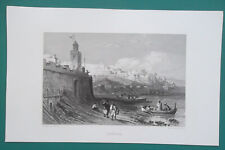 MOROCCO View of Tangier Africa - 1863 Original Antique Print
