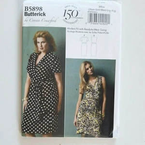 Butterick Sewing Pattern 5898 B5898 Ladies Dress Loose Fitting Size Xsm-Xlg NEW - Picture 1 of 2