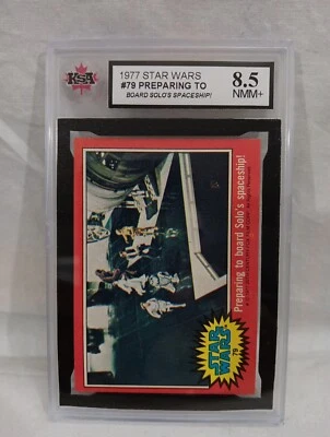 1977 Topps Star Wars #79 "Preparing to Board Solo Spaceship" KSA GRADED 8.5 NMM+ - Image 1 of 3