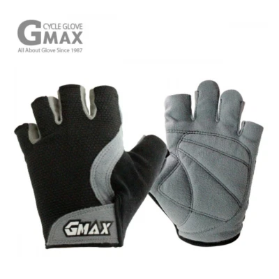 [G-Max ] Half Finger Bicycle Gloves Bike Mitts Anti-Slip Padded Cycling Gloves - image 1 of 4