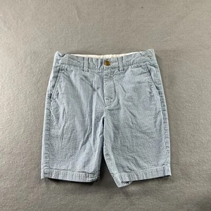 Crewcuts Shorts Boys Size 10 Blue White Seersucker Adjustable Waist Stanton - Picture 1 of 12