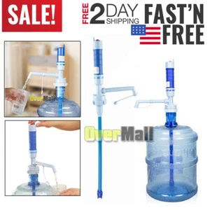 Water Bottles Dispenser Manual Hand Pressure Drinking Fountain Pressure Pump NEW - Picture 1 of 12