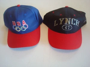 LOT BUCCANEERS OLYMPIC GAMES BUNDLE 90s snapback DEADSTOCK HAT CAP VINTAGE - Picture 1 of 2