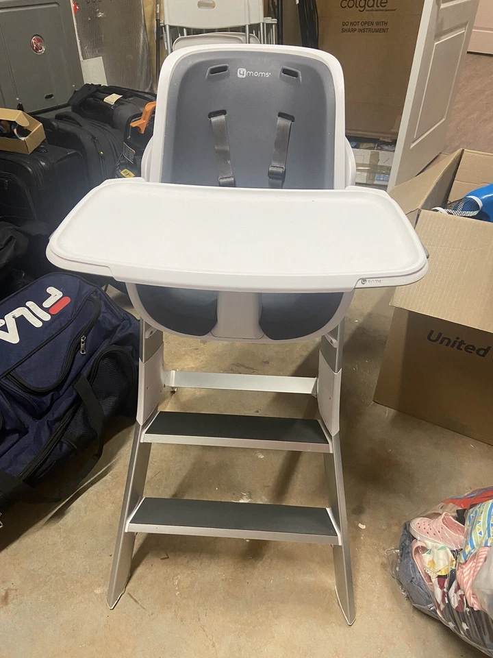 4moms Connect High Chair - White/Gray - Image 1 of 4