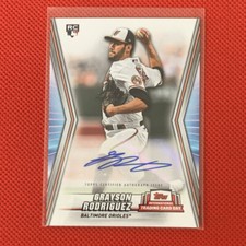 GRAYSON RODRIGUEZ 2023 TOPPS INTERNATIONAL TRADING CARD DAY AUTO RC #218/250