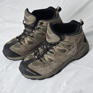 Coleman Expedition Men's Brown Leather Nylon Ankle High Walk Hike Sz 8M Boots - Picture 1 of 15