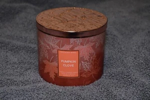 2022 Bath & Body Works 3-Docht Kerze Kürbis Nelke - 14,5 Oz. - Bild 1 von 3