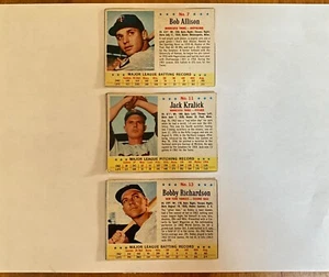 Vintage Post Baseball Cards - Hand-Cut - 1963 - Picture 1 of 10