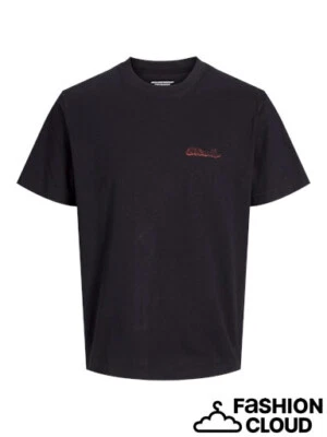 12274926 Jack & Jones Junior Jungen T-Shirt Shirt schwarz 140 - 176