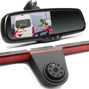 Tercera Luz de Freno Cámara 4.3" OEM Espejo Coche Monitor Kit Para Mercedes Benz Sprinter - Imagen 1 de 14