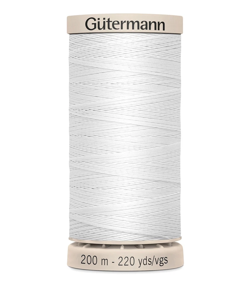 6 Pack - Gutermann Quilting Thread 220yd-White - 201Q-5709 - Image 1 of 1