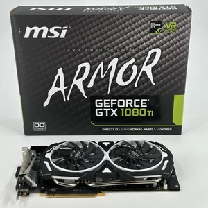 MSI ARMOR GeForce GTX 1080 Ti 11GB RAM - Graphics Card - Excellent - Picture 1 of 7