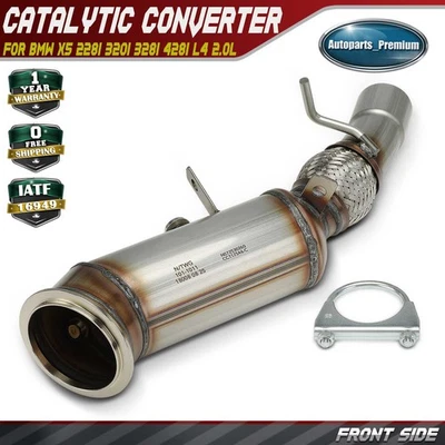 Front Side Catalytic Converter for BMW X5 16-18 228i 320i 328i 428i 528i L4 2.0L - Image 1 of 4