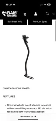 Ram Phone Holder Floor Mount - Image 1 of 4