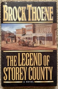 The Legend of Storey County by Brock Thoene 1995 True First Edition HCDJ - Imagen 1 de 6