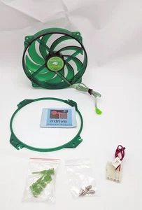 Evercool EverGreen 135mm/140mm 3/4-pin PC Case Cooler Fan Converts-120mm EGF-N12 - Picture 1 of 13