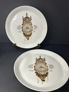 2 Mitterteich Porzellan - Vintage 1960’s Germany Porcelain Dinner Plates - 9.75” - Picture 1 of 6