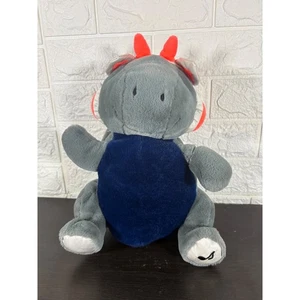 FAO Schwarz Dino Peluche Dinosauro Cuffie Blu Grigio Arancione Peluche - Foto 1 di 9