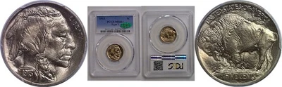 1913 T-1 Buffalo Nickel   PCGS MS-66+  CAC - Image 1 of 3