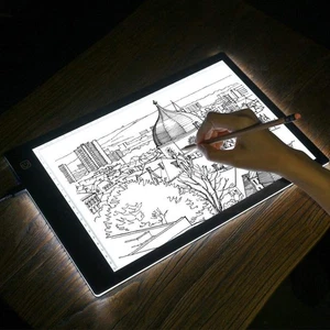 Portatile A4 Ultrasottile LED Light Box Tracciatore USB Cavo di Alimentazione Dimmerabile Brightne... - Foto 1 di 9