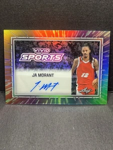 Ja Morant Auto 1/1 2025 Leaf Vivid Sports Tie Dye Memphis Grizzlies - Bild 1 von 3