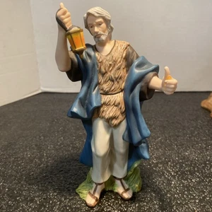 Hawthorne Village Thomas Kinkade Nativity “lighting The Way" Sculpture Figurine - Picture 1 of 6