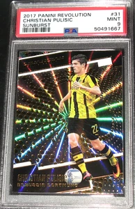 Revolution Christian Pulisic Sunburst 2017 PSA 9 como nuevo BVB #31 Rookie RC (667) - Imagen 1 de 2