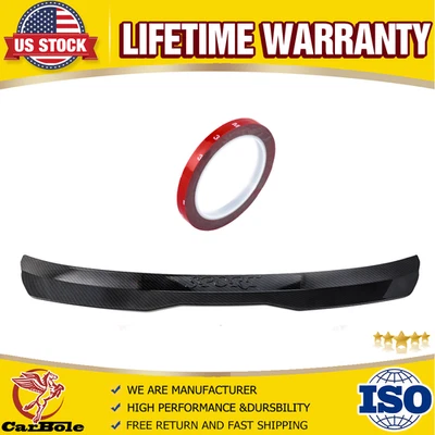 Alerón labial universal de plástico ABS para techo trasero de fibra de carbono busca hatchback Foto 1 de 4