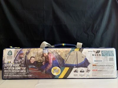 Sierra Designs South Fork 4-Person Dome Tent - Blue & Gray - NEW - Image 1 of 4