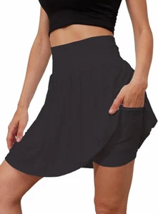 Women's Tennis Golf Skirts Built-in Shorts Athletic Pleated Skirts Size L - Picture 1 of 4