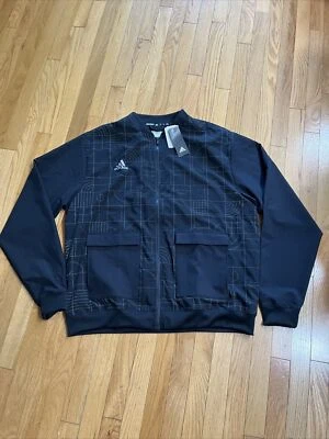 Chaqueta Adidas Para Hombre Playoff Cremallera Completa Para Hombre Talla LT Nueva Negra HB8827 Foto 1 de 4