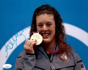 Allison Schmitt Signed USA 2012 Olympics London Medal 8x10 Photo #2 JSA COA - Picture 1 of 1