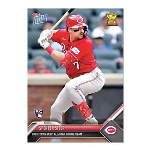 2023 MLB TOPPS NOW® Novato Cup Team RC-03  ️ Spencer Steer RC  ️ Cincinnati Rojos - Imagen 1 de 2