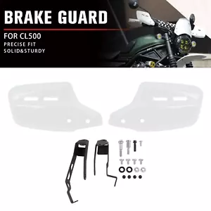 White Motorcycle Handguards For Honda CL500 Scrambler 23+ Hand Guards Protectors - Picture 1 of 9