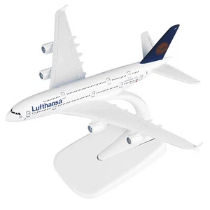 1/400 A380 German Lufthansa Airbus Civil Airliner Model 16cm Simulation Aircraft - Picture 1 of 9
