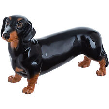 John Beswick Dachshund Black and Tan Dog JBD86