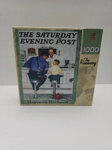 MasterPieces 1000 Pc New Norman Rockwell The Runaway Evening Post Jigsaw Puzzle - Picture 1 of 3