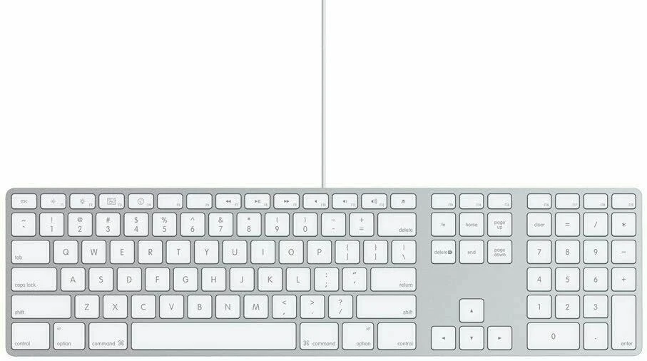 Apple MB110D/B Tastatur (QWERTZ) - Weiß