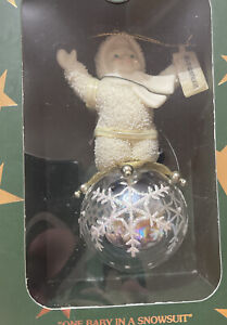 Snowbabies 12 Days of Christmas Ornament "One Baby In A Snowsuit" 1st Day Nib