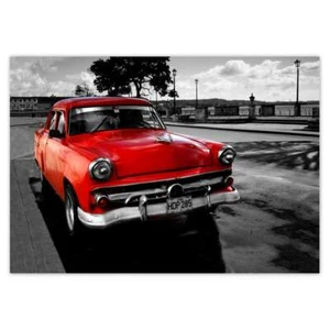 Pegatina de póster tatuaje de pared coche rojo cubano n.o H1915_PLNS - Imagen 1 de 61