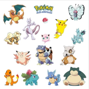 AU Pokemon Pikachu Wall Sticker Removable Door Nursery Boy Decal Party Kids Gift - Picture 1 of 4