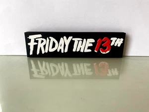 Friday The 13th 1980 Movie Logo Counsellors Brutally Killed Summer Camp Crystal - Picture 1 of 1