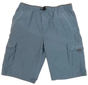 Univibe Boys Bungee Waist Cargo Shorts Dust Blue Size Medium - Picture 1 of 2