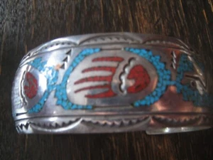 prächtige Armspange Indianerschmuck Bärentatzen Design 925er Silber Zuni Navajo - Bild 1 von 5