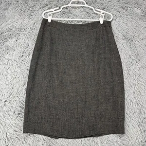 Linda Allard Ellen Tracy Straight Skirt NWT Women's 14 Black Gray Career Office - Picture 1 of 10
