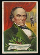 1911 T68 Miners Extra Tobacco HEROES OF HISTORY -Daniel Webster