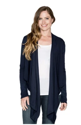 Cárdigan corto VELVET de Graham Spencer Pavla Gauzy Whisper borde crudo S $119 B4 Foto 1 de 2