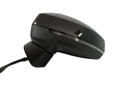 #100 BLACK LEFT DRIVER MIRROR FIT AUDI A3 QUATTRO WITH TURN SIGNAL 2015 16 17-19 - Image 1 of 4