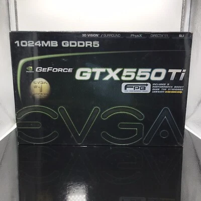 EVGA NVIDIA GeForce GTX 550 Ti Graphics Card (1 GB GDDR5) New In Box - Image 1 of 4